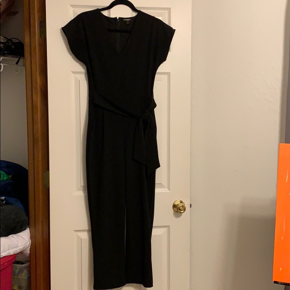 Express Black short sleeve jumpsuit
